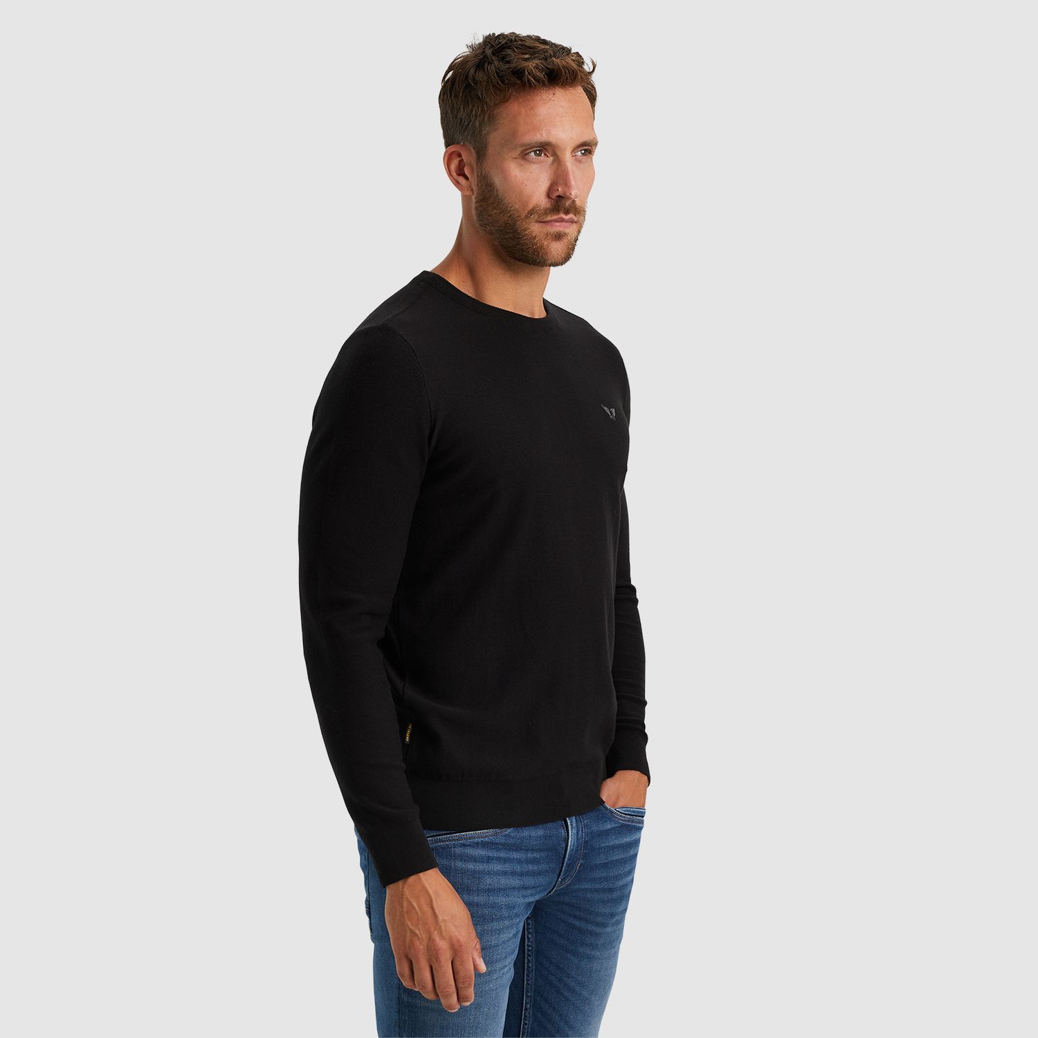 PME Legend | R-neck cotton knit PKW2400032-999