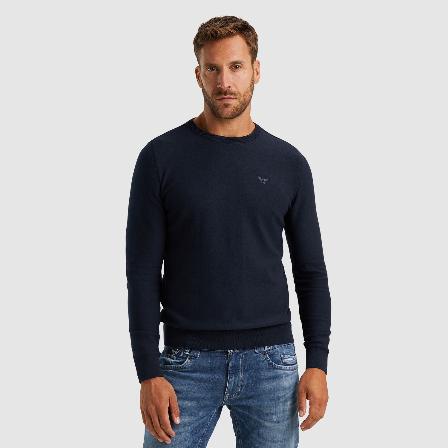 PME Legend | R-neck cotton knit PKW2400032-5073