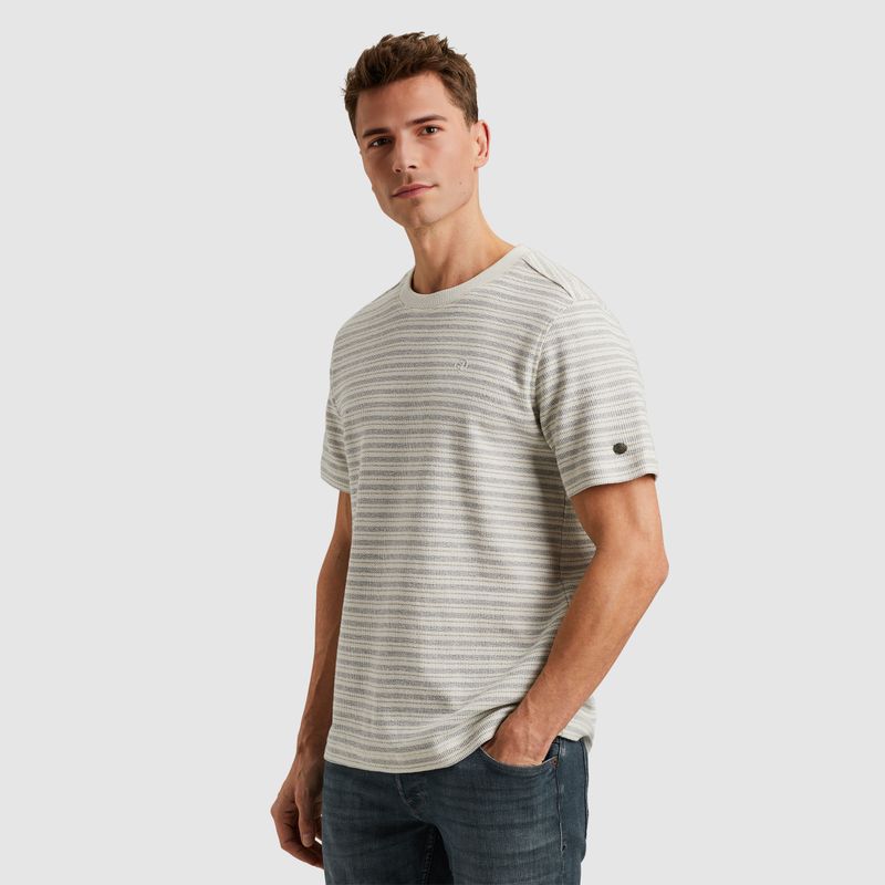 Cast Iron | T-shirt met streeppatroon CTSS2504581-7014