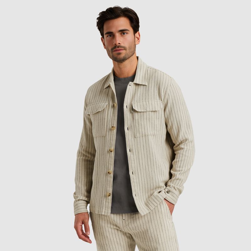 Cast Iron | Shirt jacket met structuur CSI2504262-7014