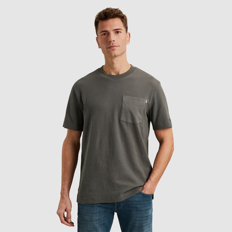 Cast Iron | T-shirt met wafelstructuur CTSS2504582-9133