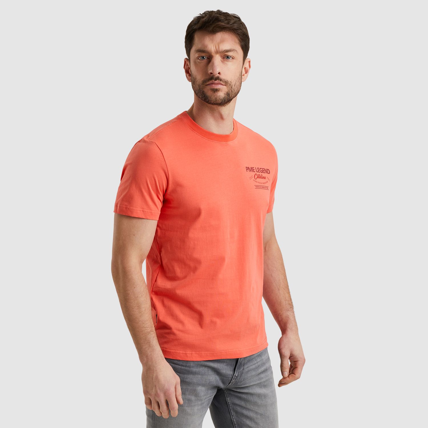 PME Legend | T-shirt met backprint PTSS2504589-3067