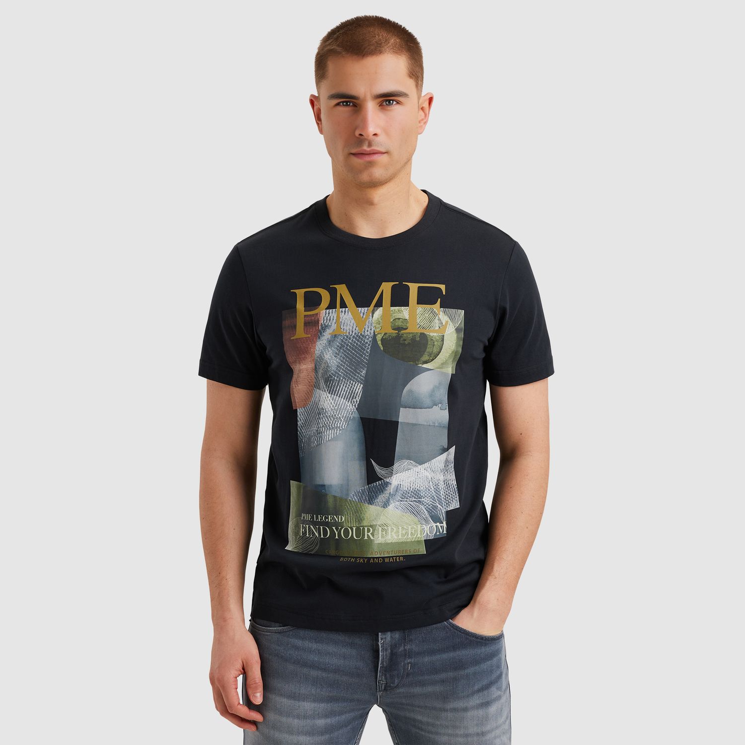 PME Legend | T-shirt met artwork PTSS2504587-5281