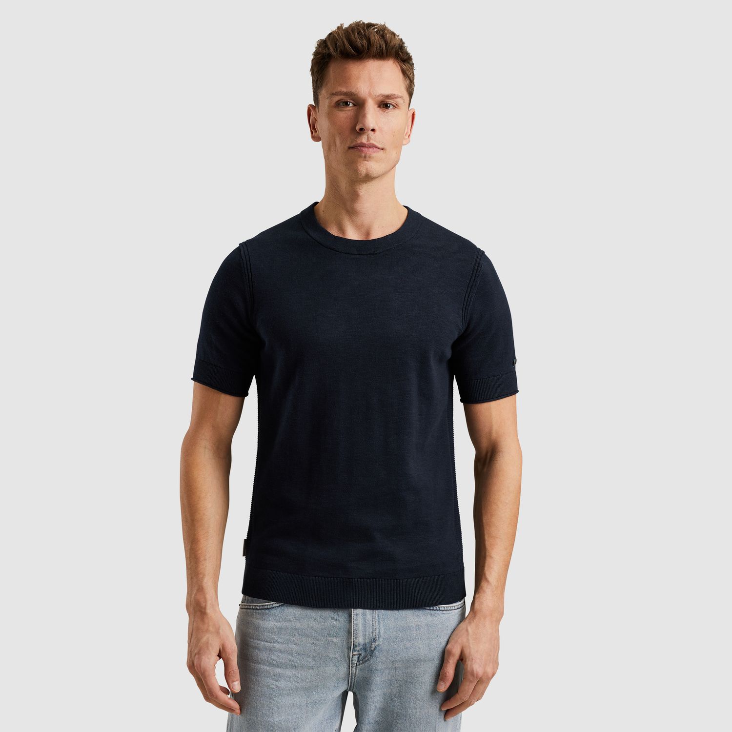 Cast Iron | T-shirt met structuur CTSS2505589-5287