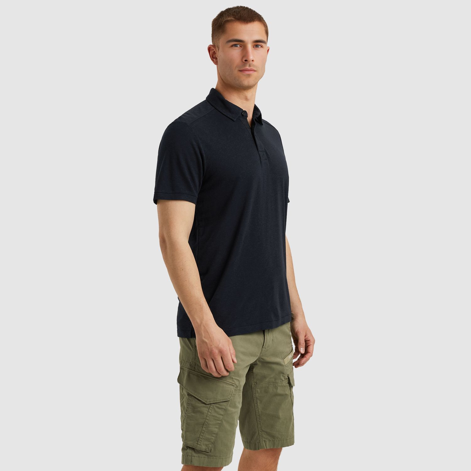 PME Legend | Polo van een linnenblend PPSS2505862-5281