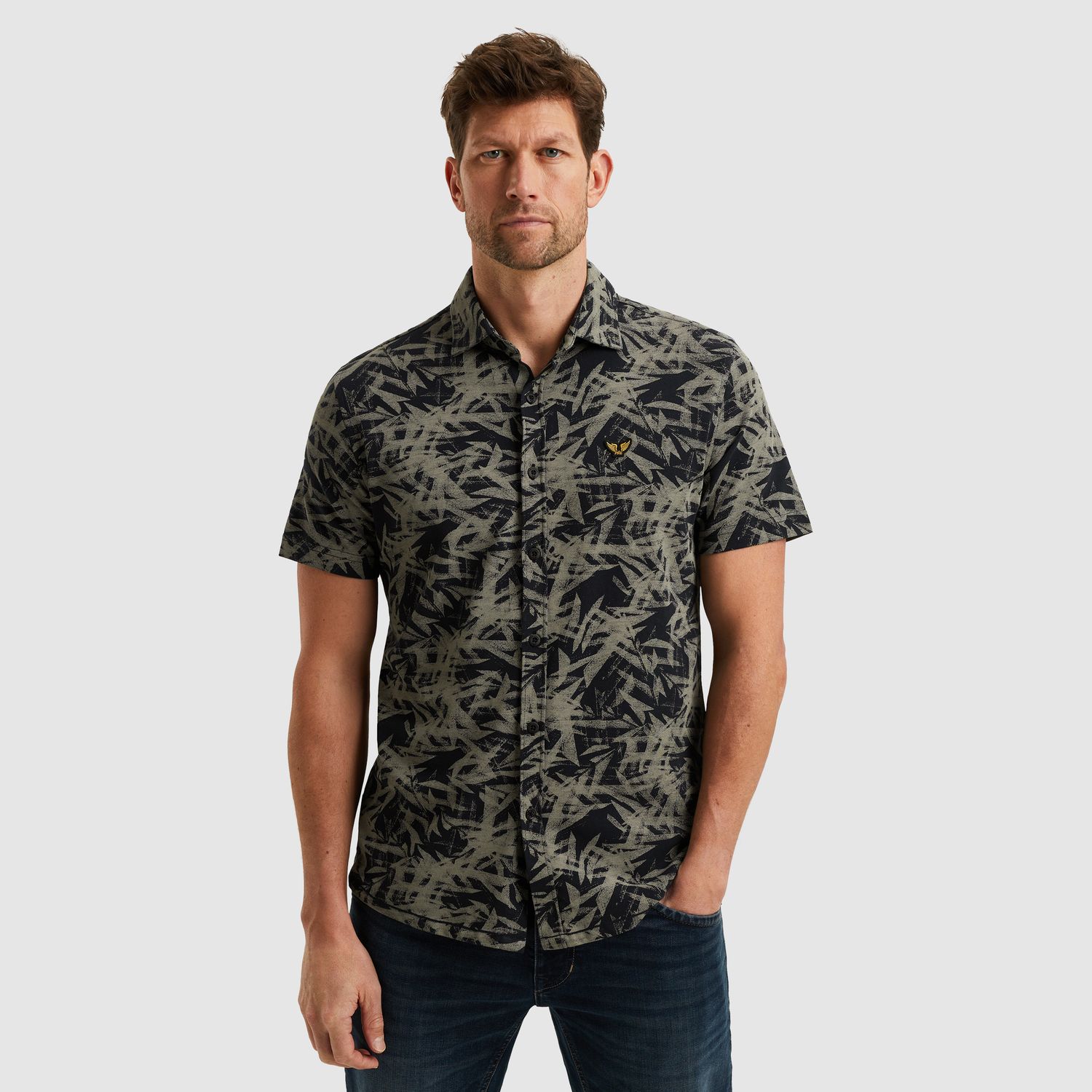 PME Legend | Overhemd met allover print PSIS2505228-5281
