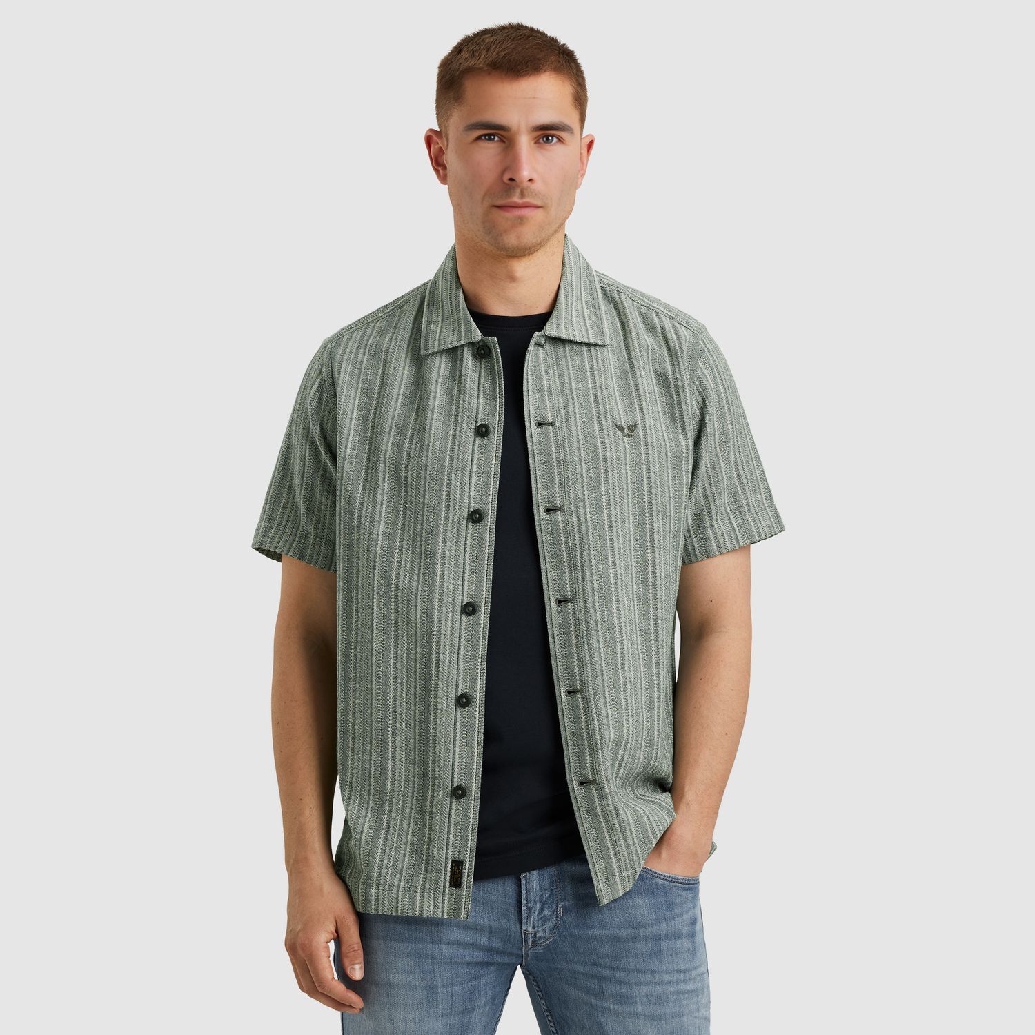 PME Legend | Overhemd met streeppatroon PSIS2505225-9076