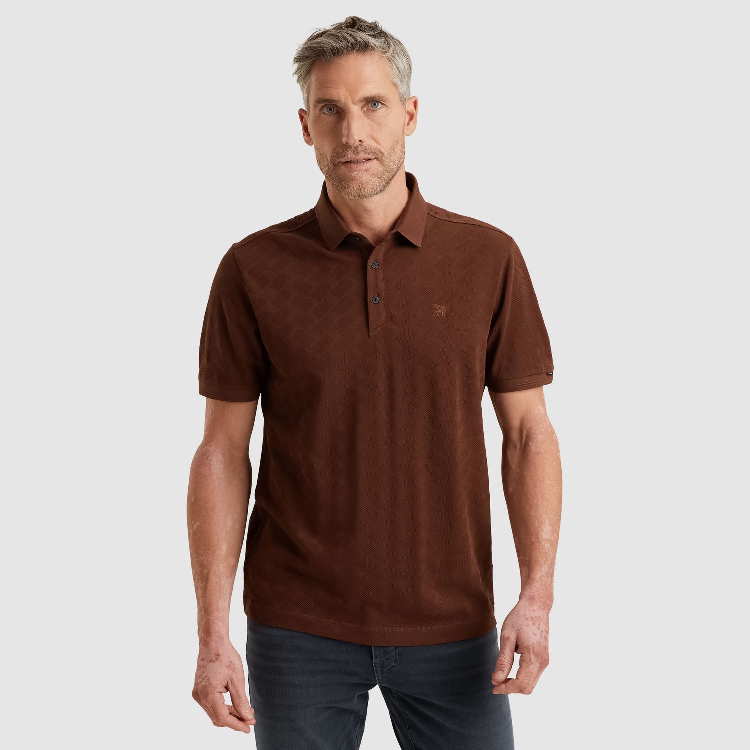 Vanguard | Polo met herringbone structuur VPSS2505879-8252