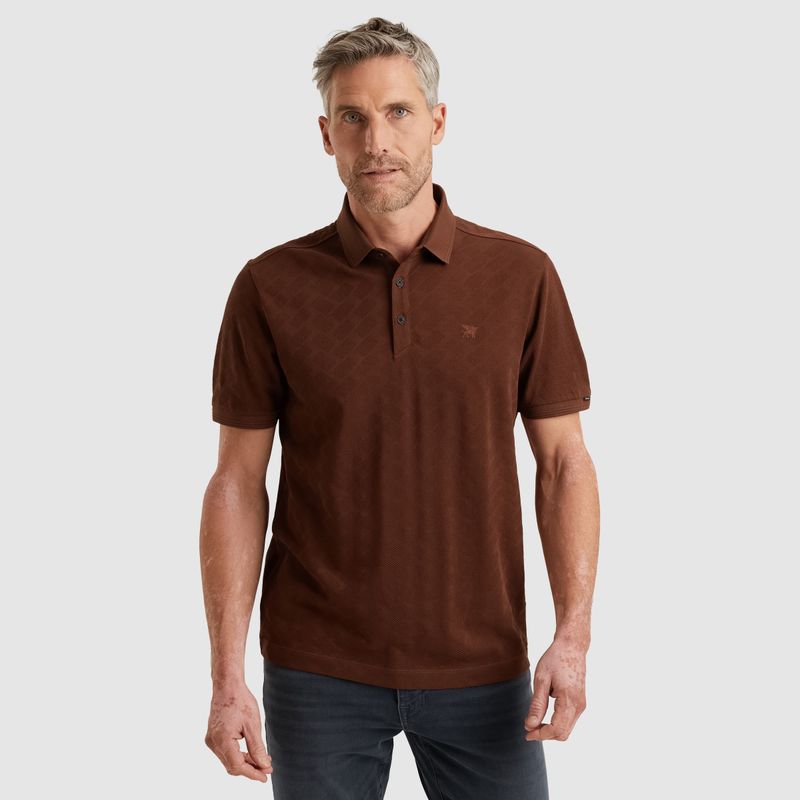Vanguard | Polo met herringbone structuur VPSS2505879-8252
