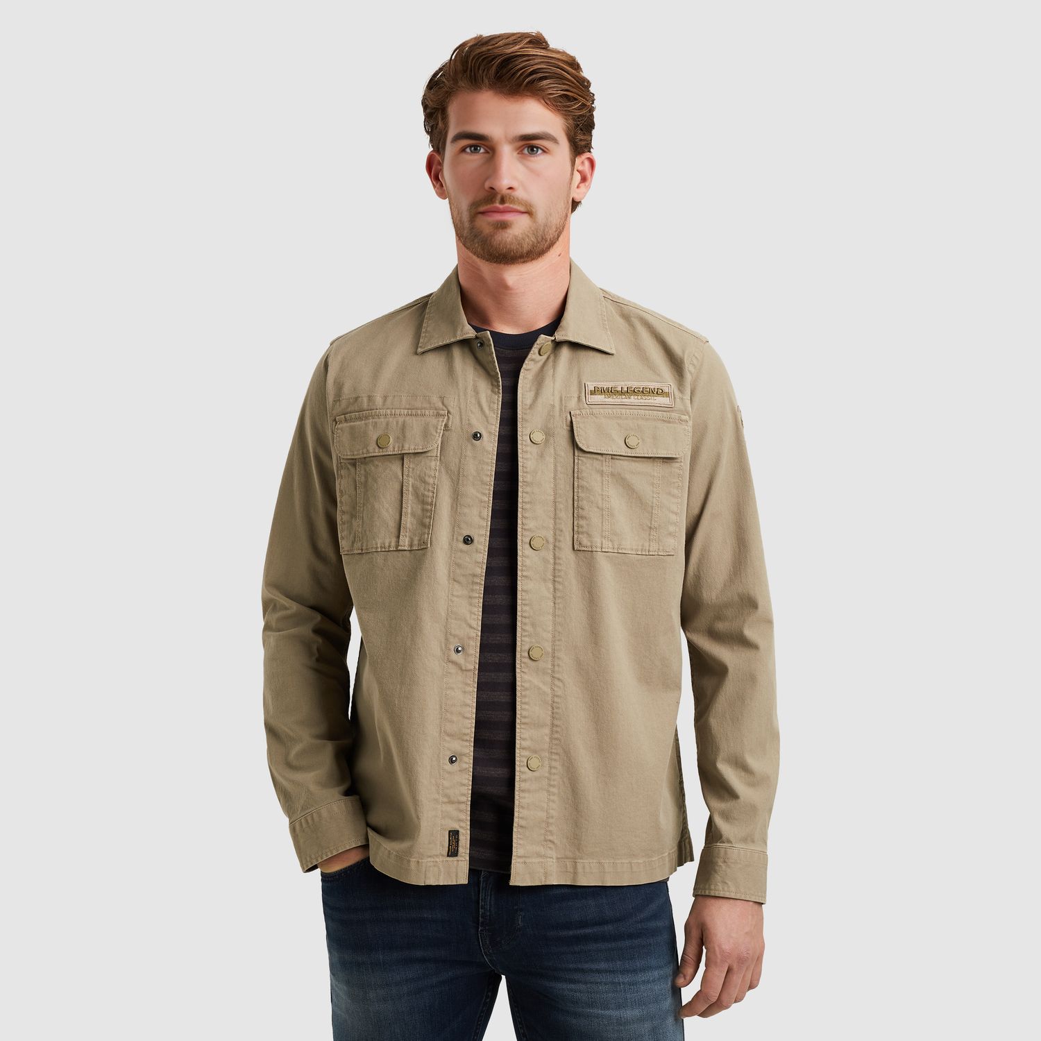 PME Legend | Shirt jacket met drukknopen PSI2506240-6391