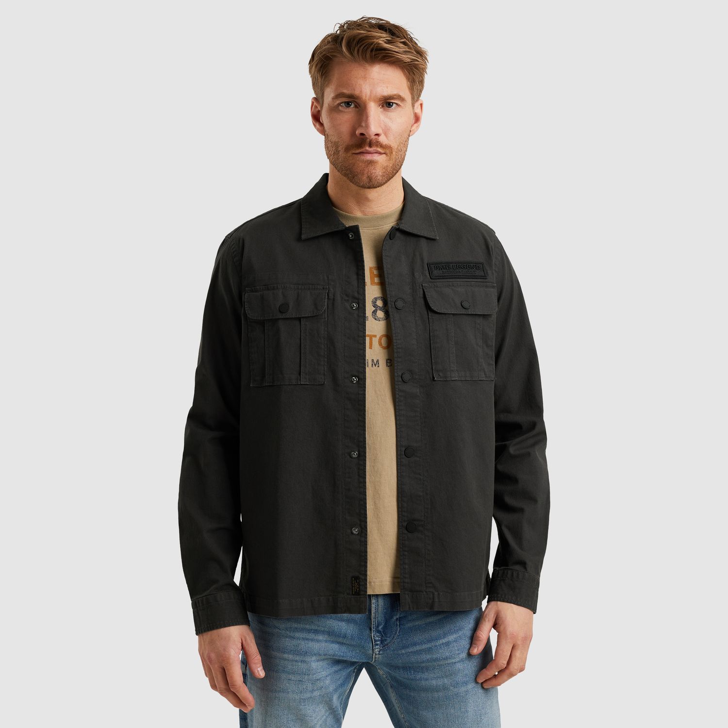 PME Legend | Shirt jacket met drukknopen PSI2506240-9140