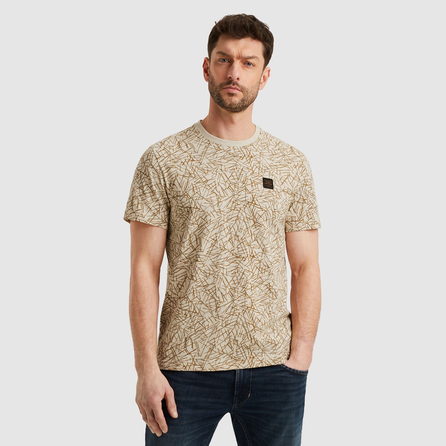 PME Legend | T-shirt met allover print PTSS2506553-7011