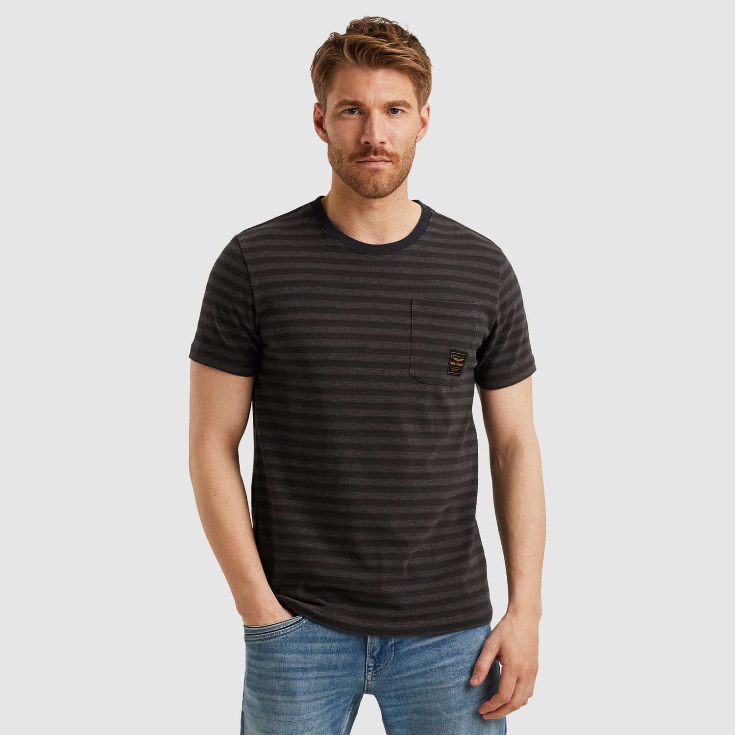 PME Legend | T-shirt met streeppatroon PTSS2506554-9140