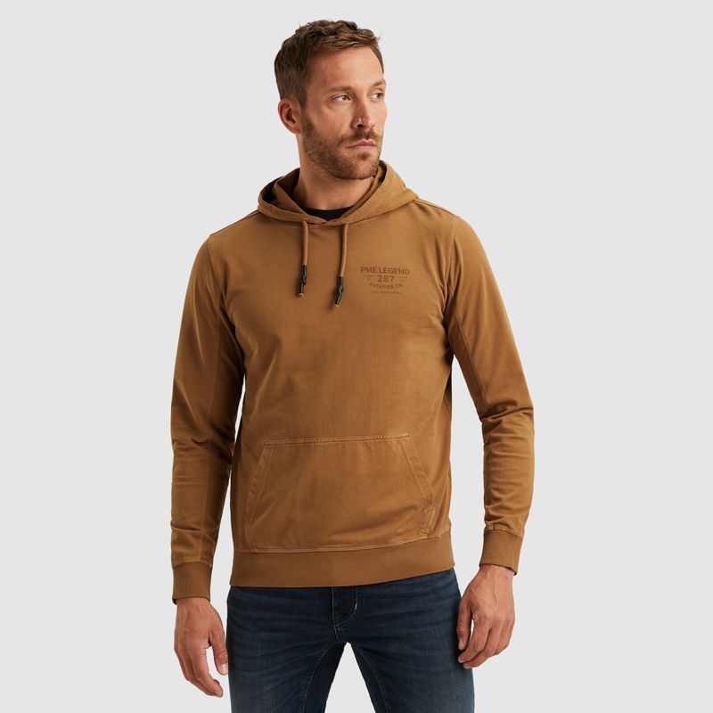 PME Legend | Hoodie met garment-dye wassing PSW2506425-8187