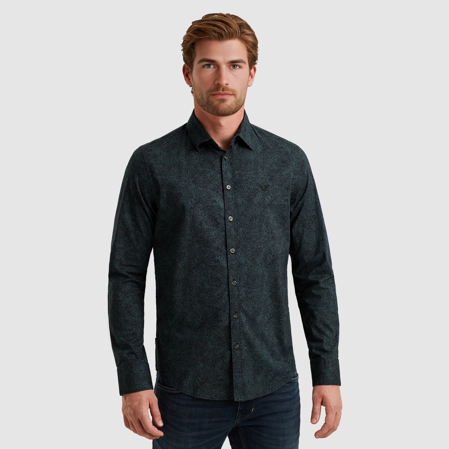 PME Legend | Overhemd met allover print PSI2508211-5281