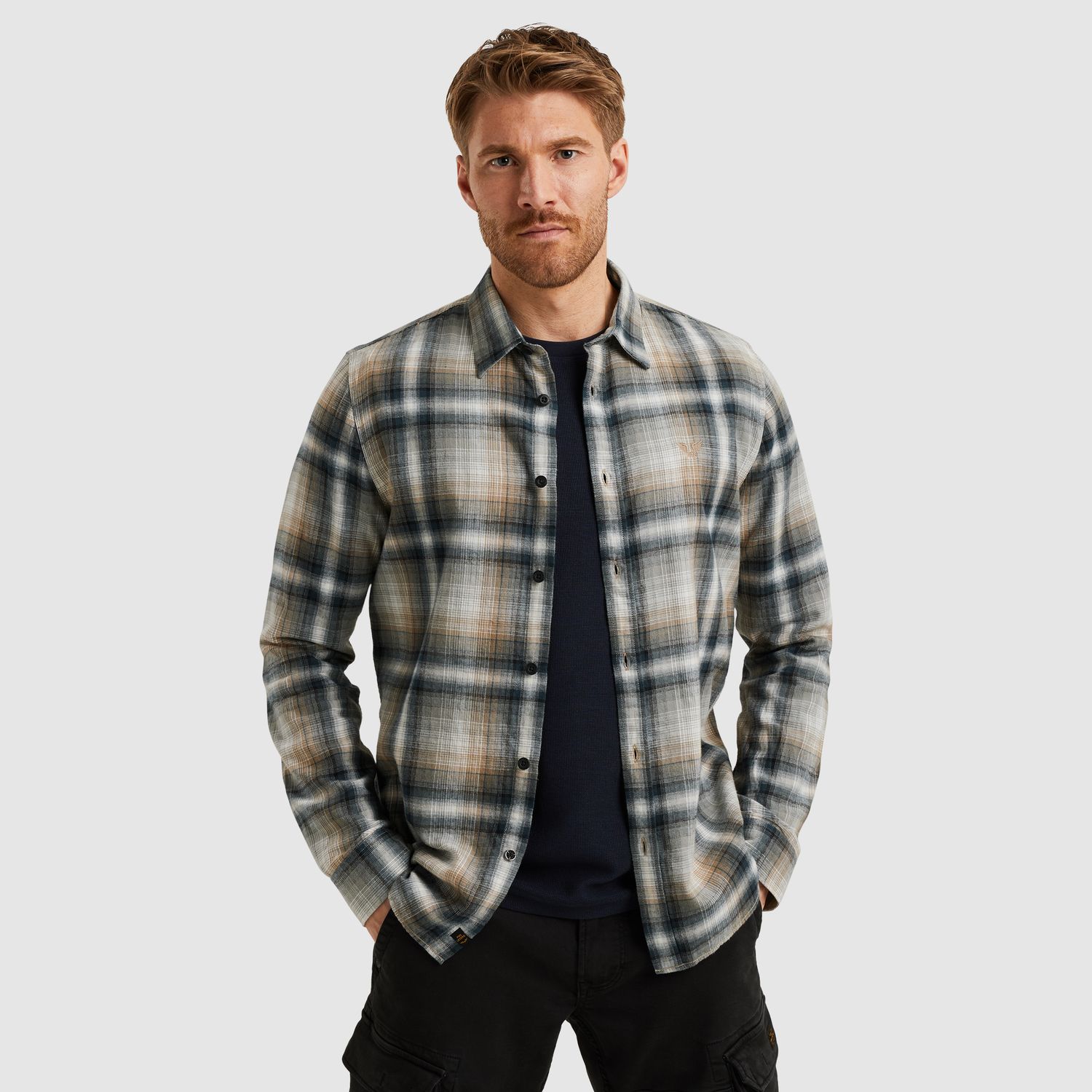 PME Legend | Overhemd met ruitpatroon PSI2508202-5125