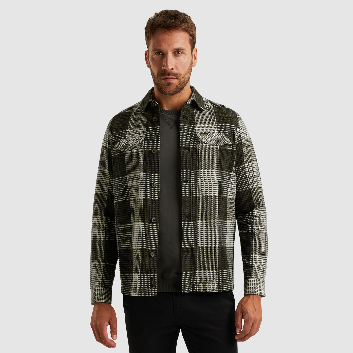 PME Legend | Shirt jacket met ruitpatroon PSI2508214-6416