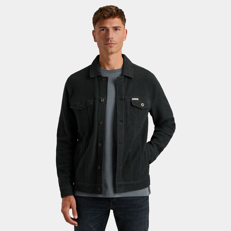 Cast Iron | Trucker jacket van sweatstof CSW2508435-5442