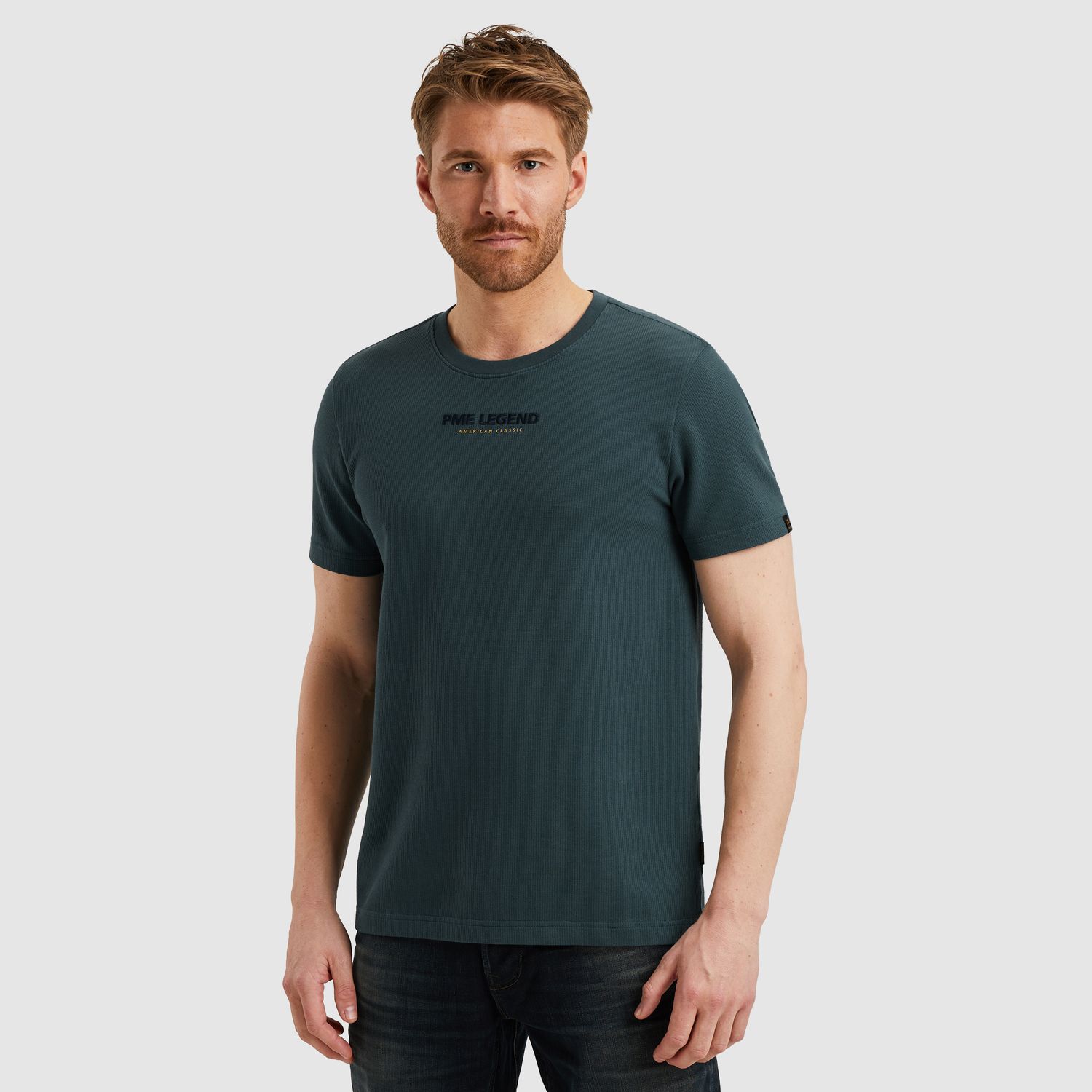 PME Legend | T-shirt met wafelstructuur PTSS2508564-5125