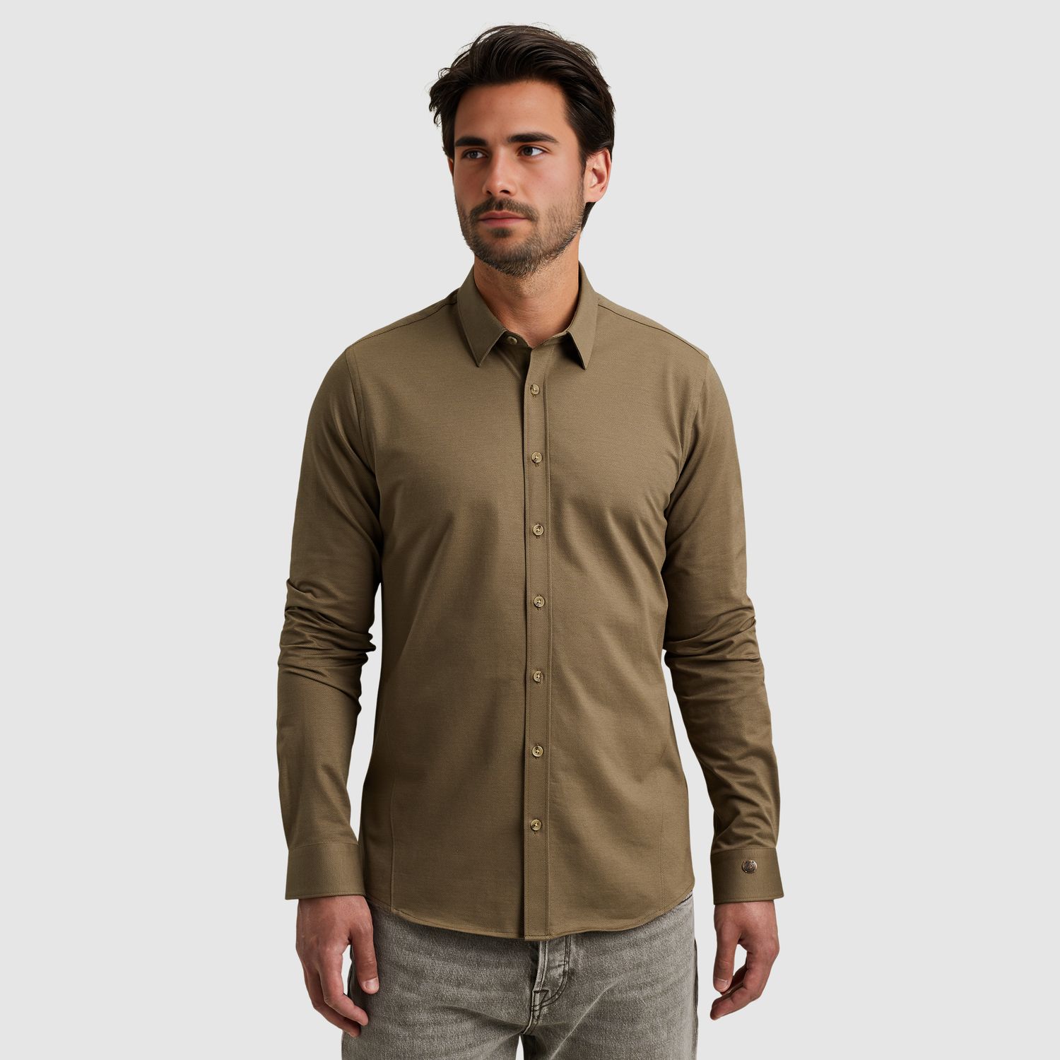 Cast Iron | Overhemd van twill jersey CSI2508200-8025