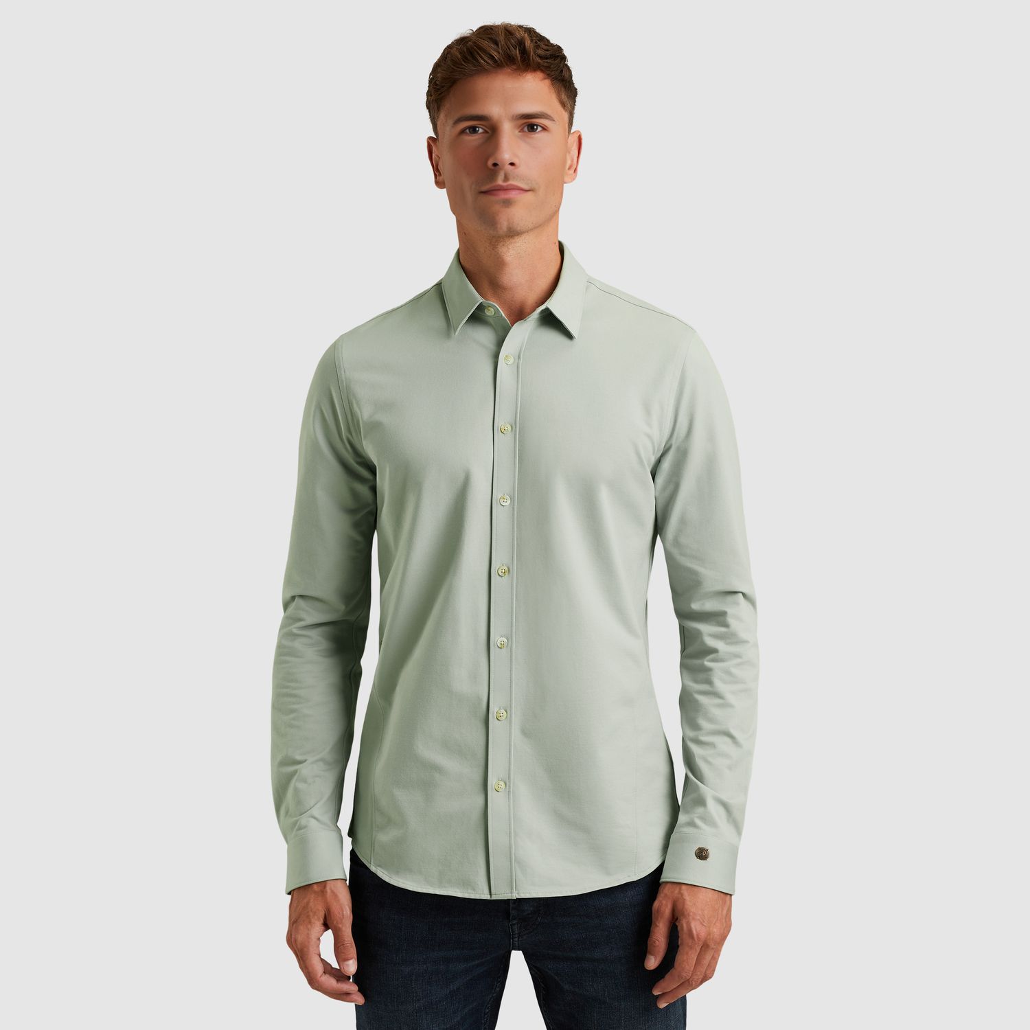 Cast Iron | Overhemd van twill jersey CSI2508200-9040