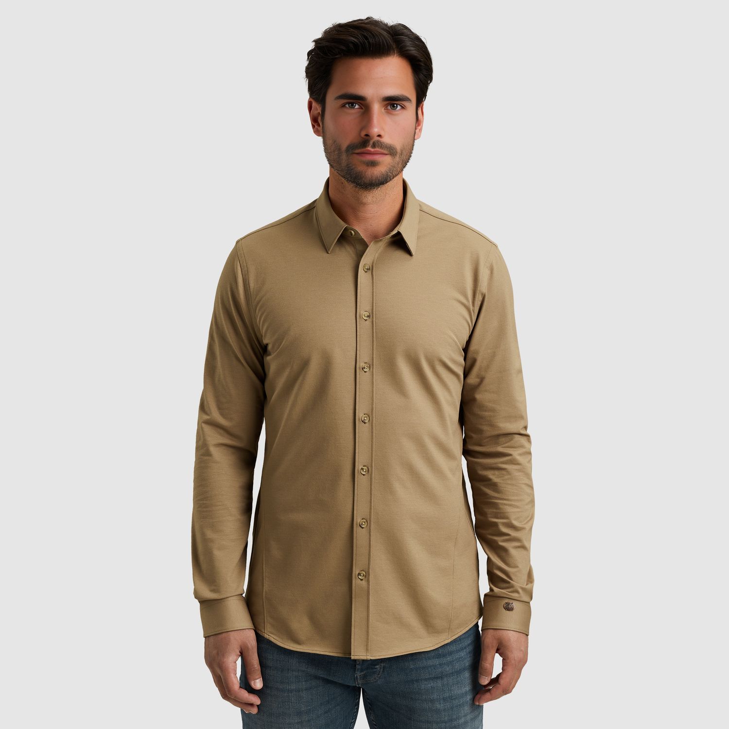 Cast Iron | Overhemd van twill jersey CSI2509220-7146