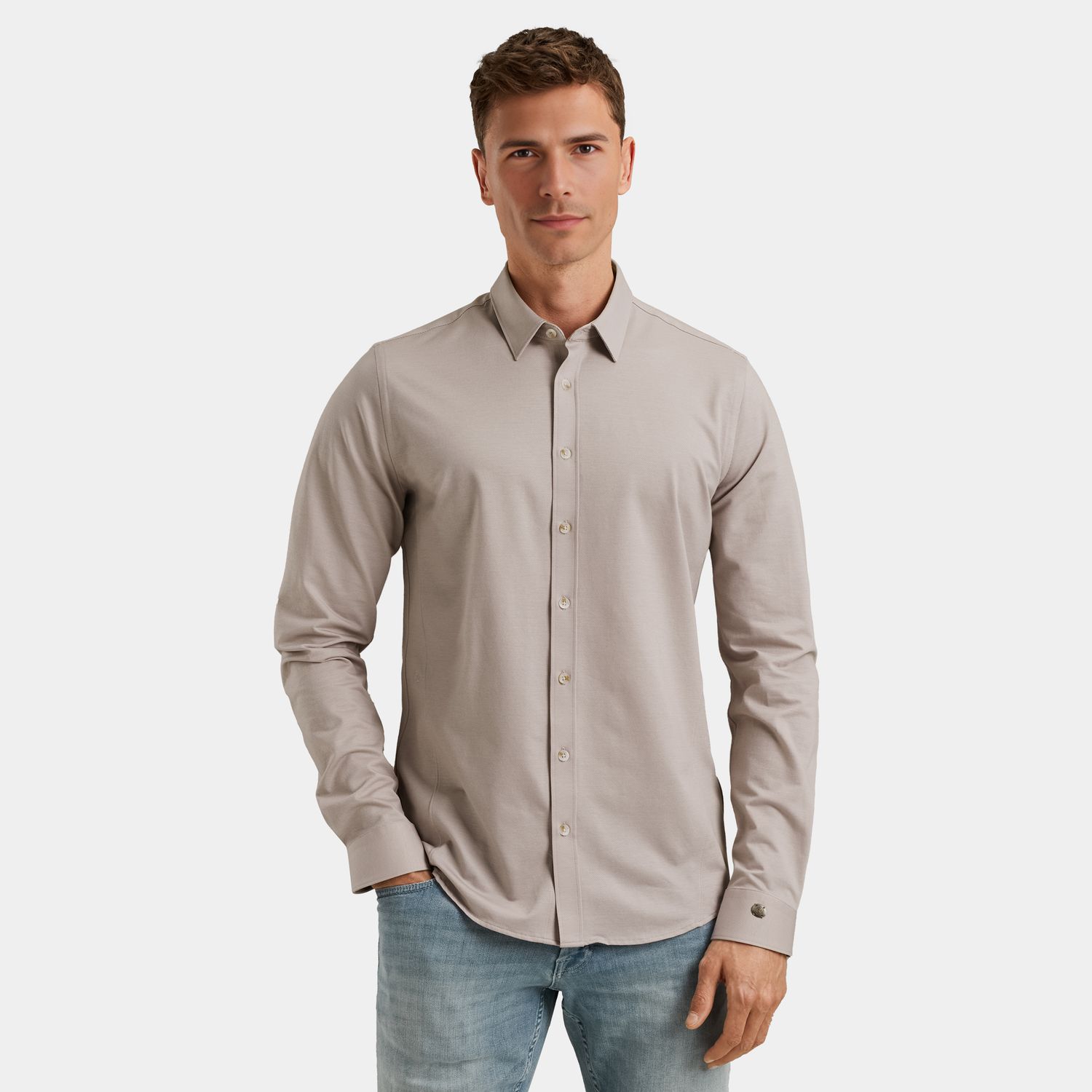 Cast Iron | Overhemd van twill jersey CSI2509220-4166