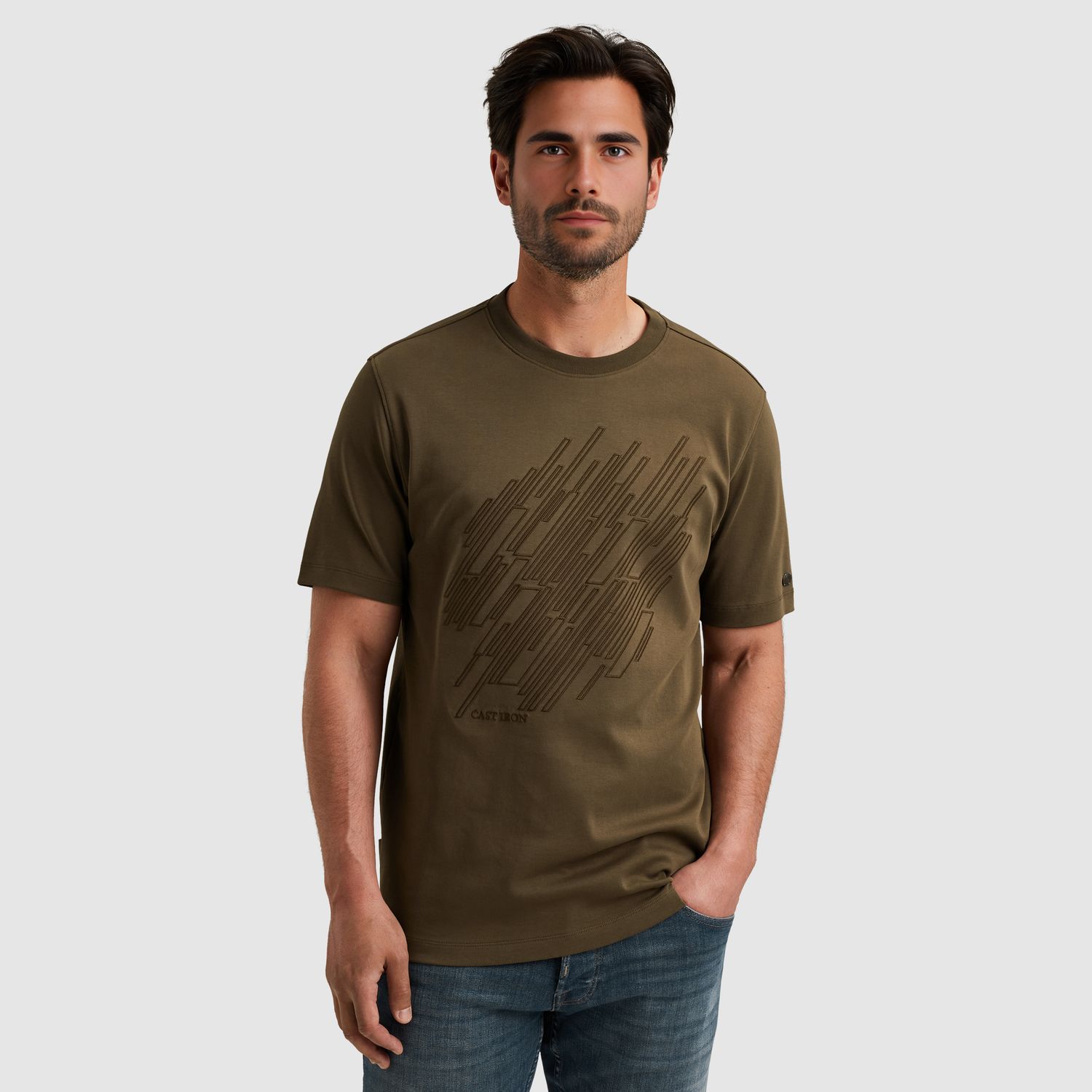 Cast Iron | T-shirt met artwork CTSS2509583-6444