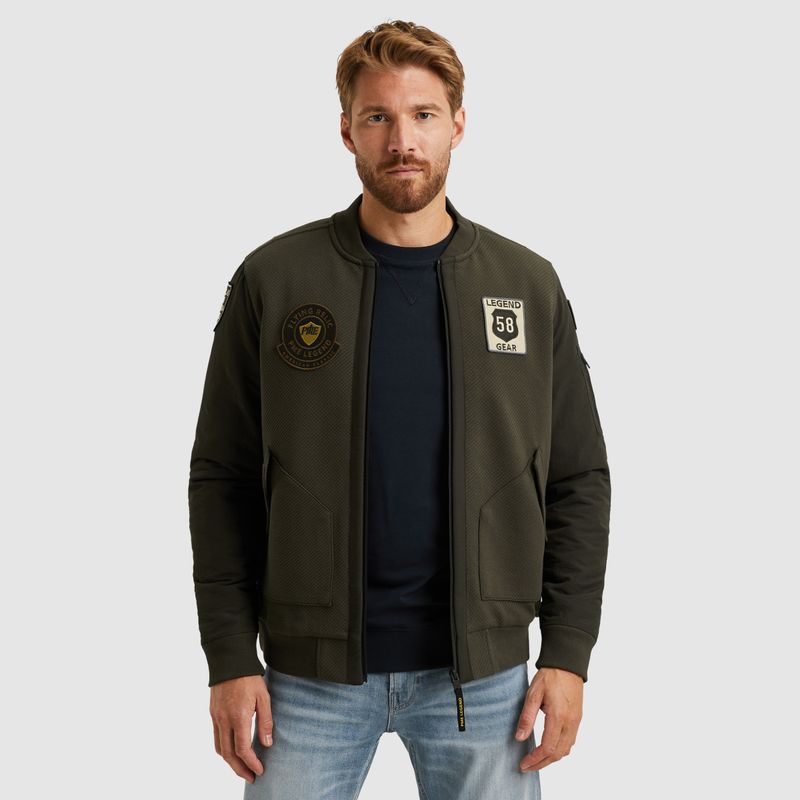 PME Legend | Sweat jacket met badges PSW2509440-8039