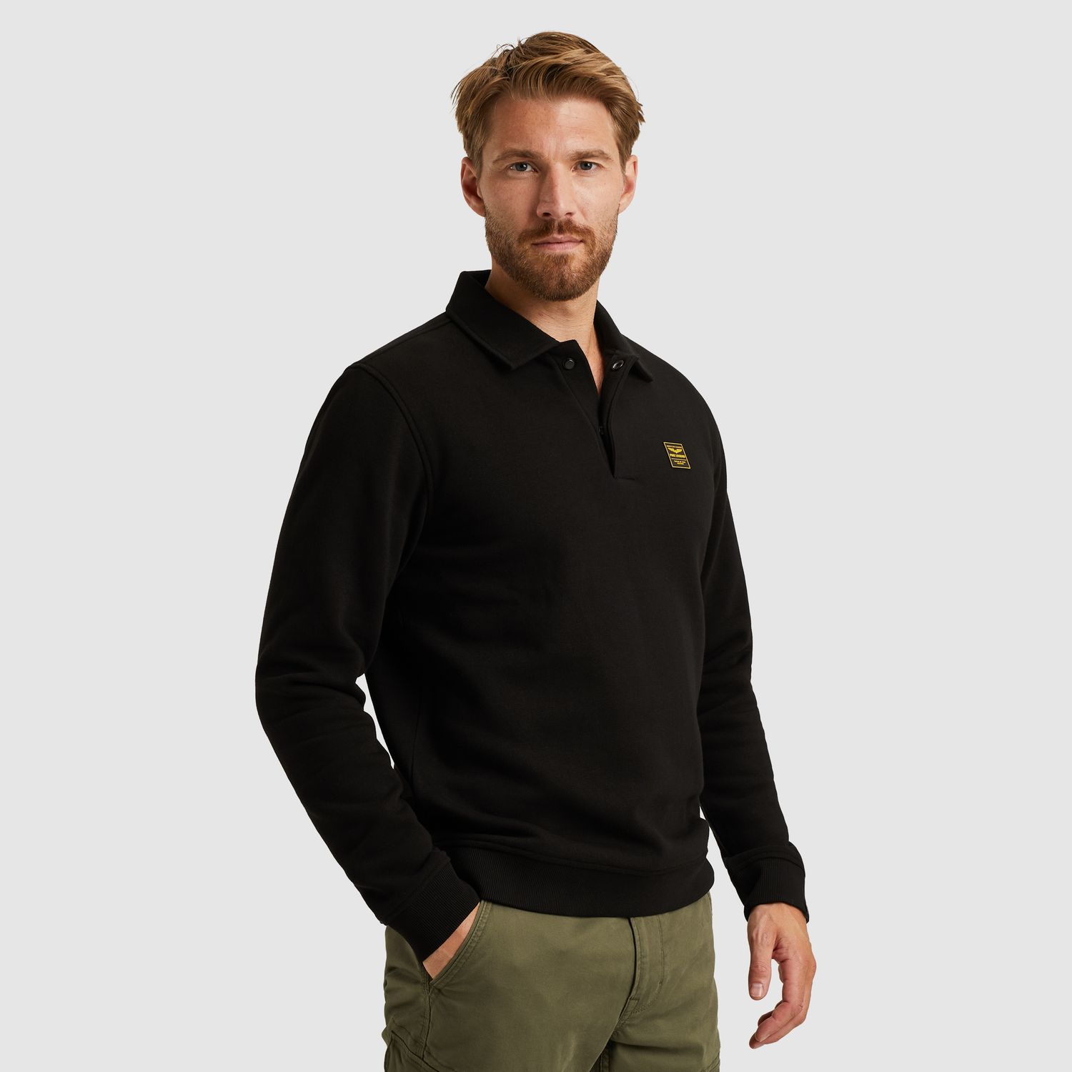 PME Legend | Sweatshirt met polokraag PSW2509454-999