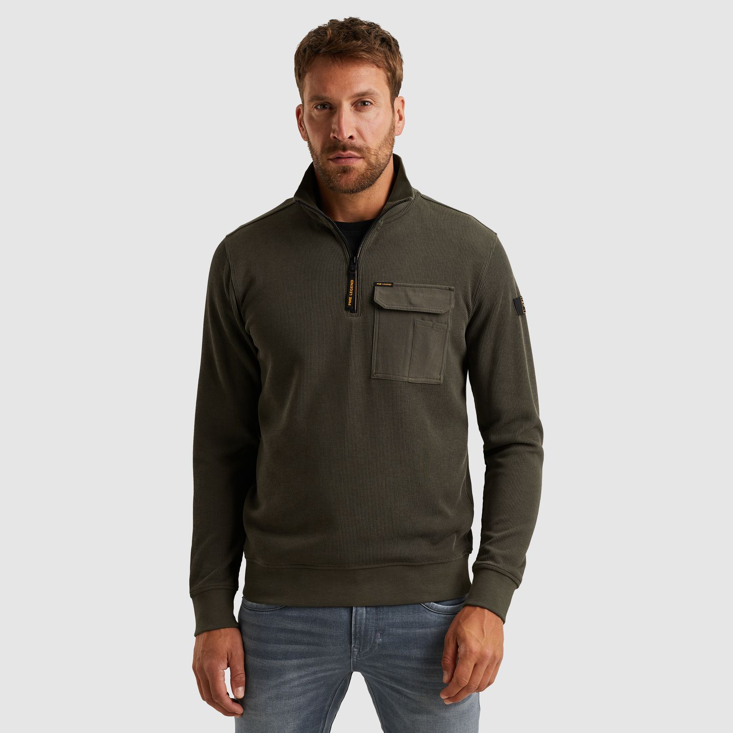 PME Legend | Trui met halve rits PSW2509457-8039