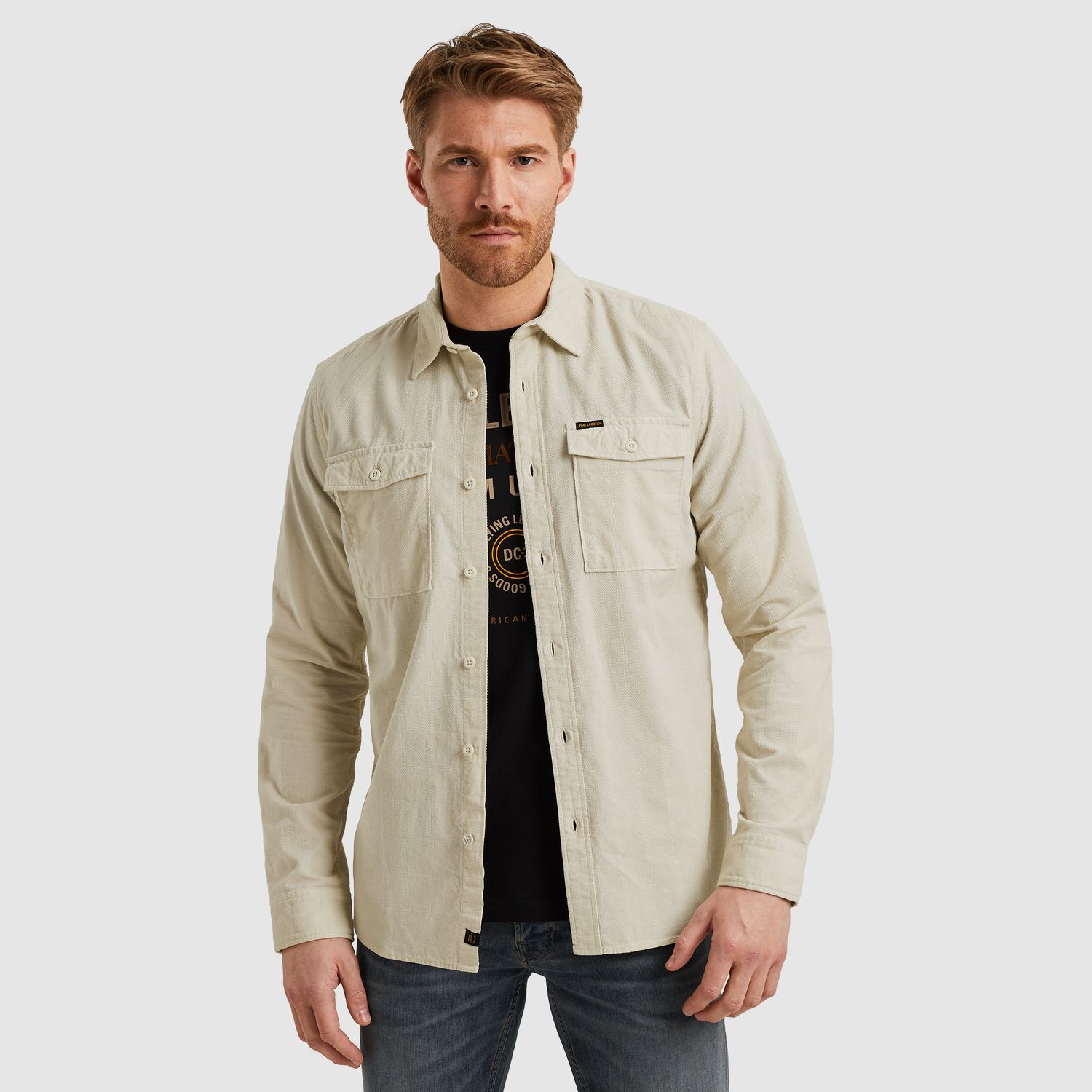PME Legend | Overhemd van corduroy PSI2509242-7013