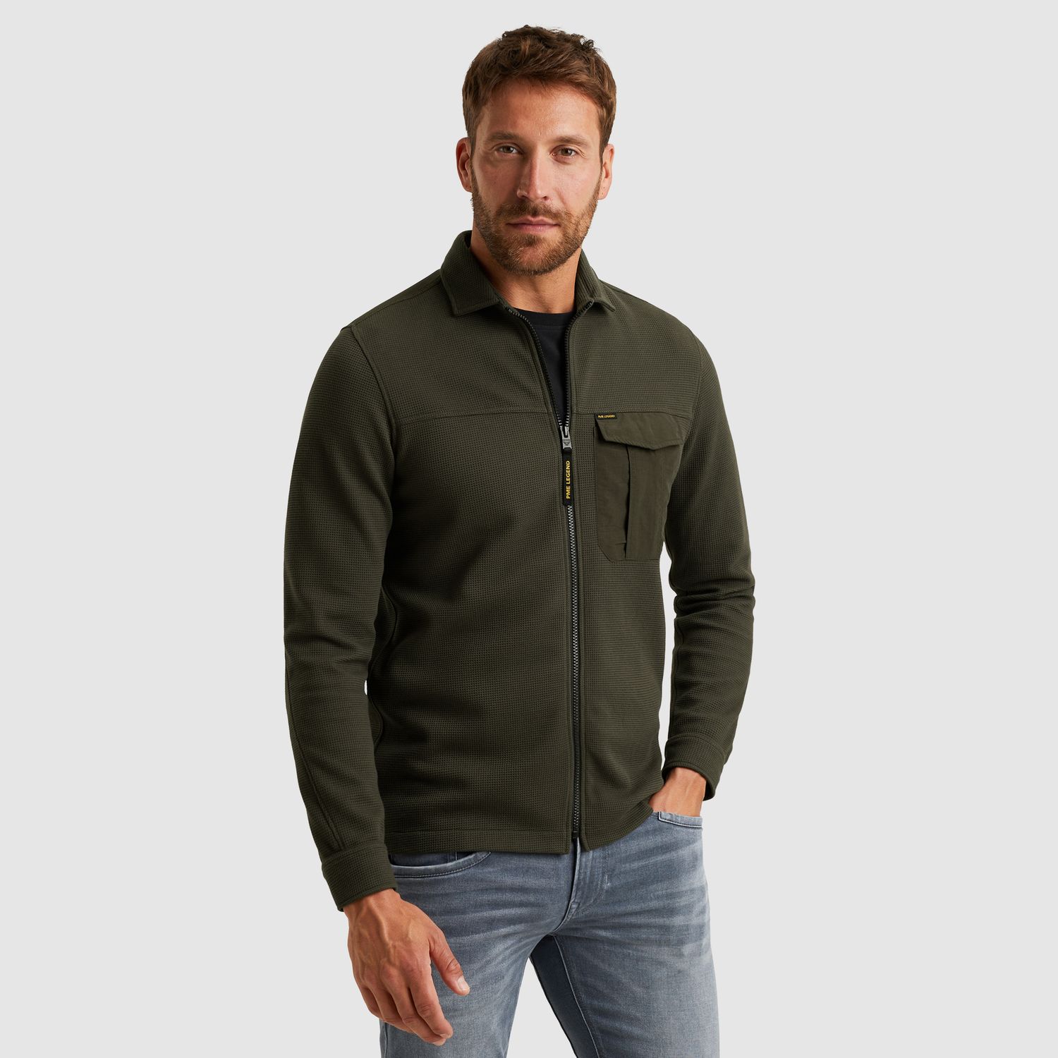 PME Legend | Shirt jacket met wafelstructuur PSI2509248-8039