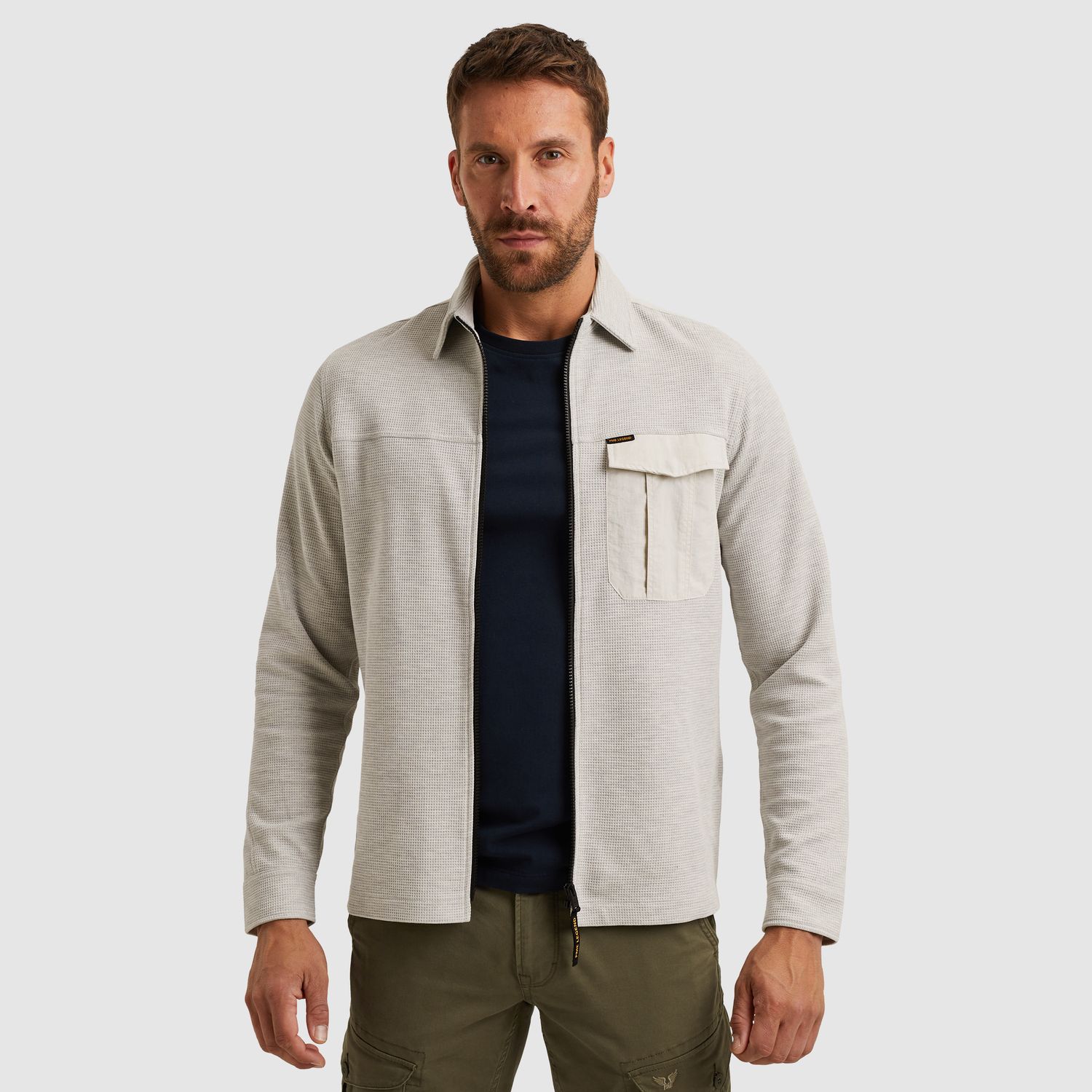 PME Legend | Shirt jacket met wafelstructuur PSI2509248-921
