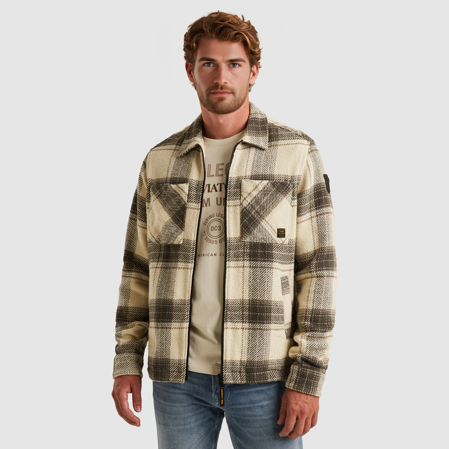 PME Legend | Shirt jacket met ruitpatroon PSI2509256-7013
