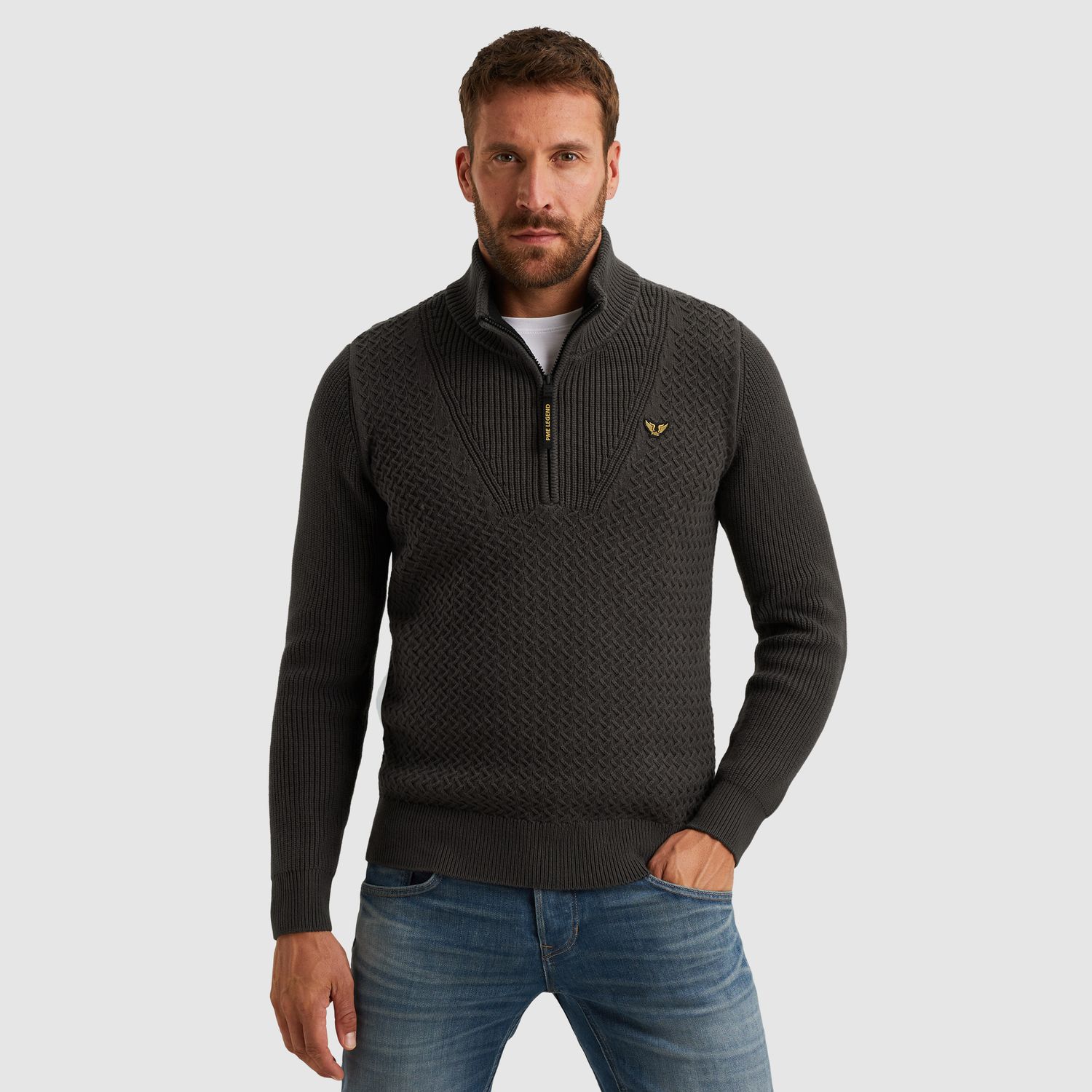 PME Legend | Trui met halve rits PKW2510305-9703