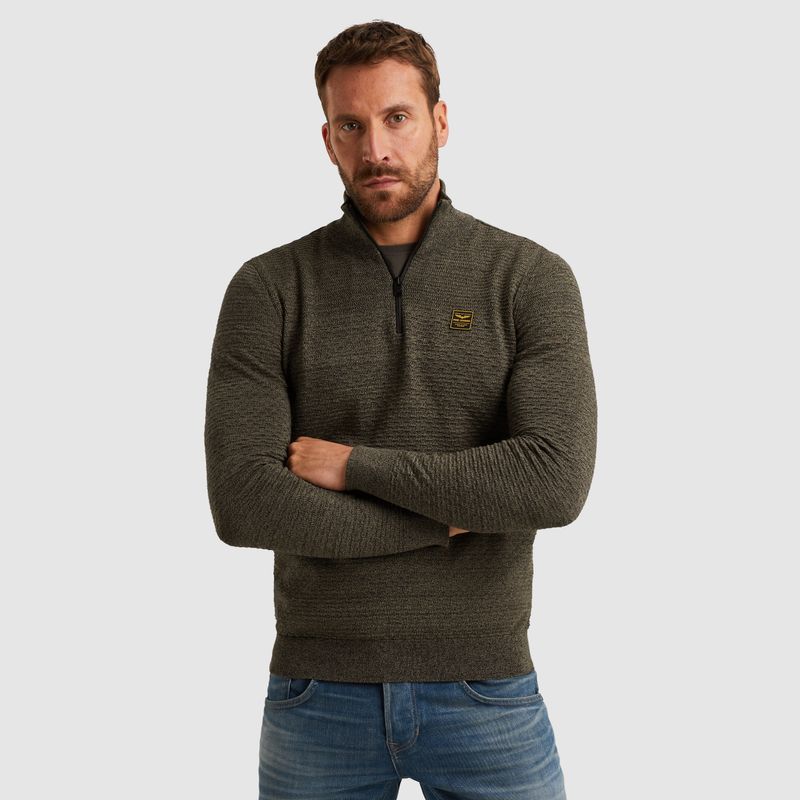PME Legend | Trui met halve rits PKW2510301-6389