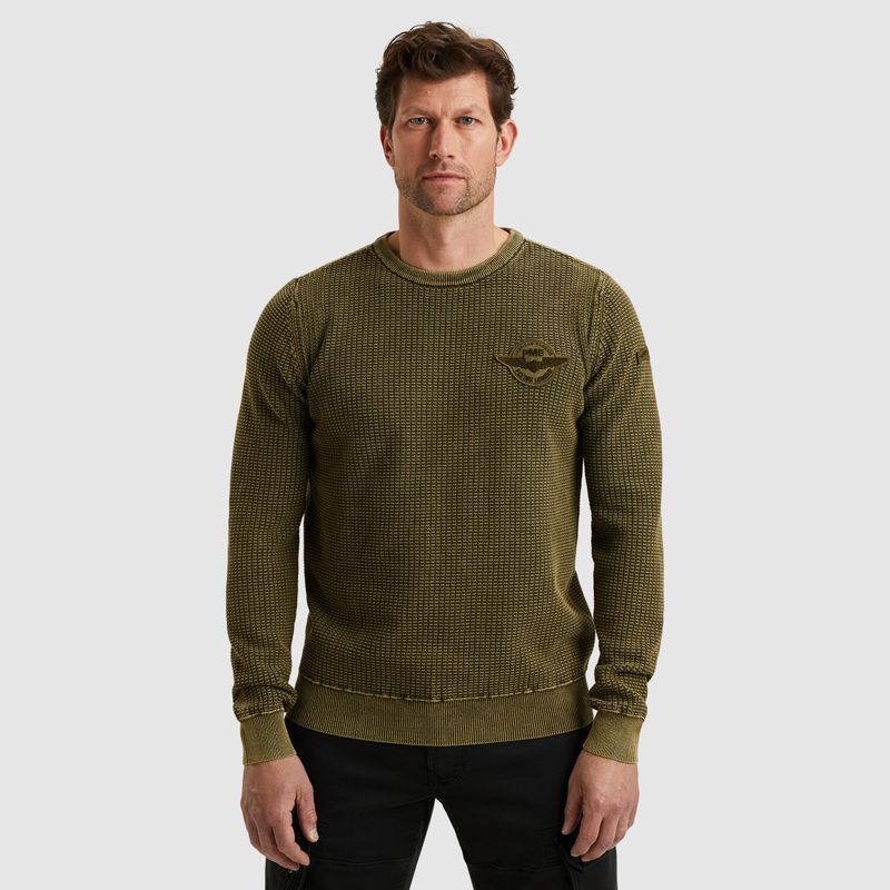 PME Legend | Trui met garment-dye wassing PKW2510309-6389