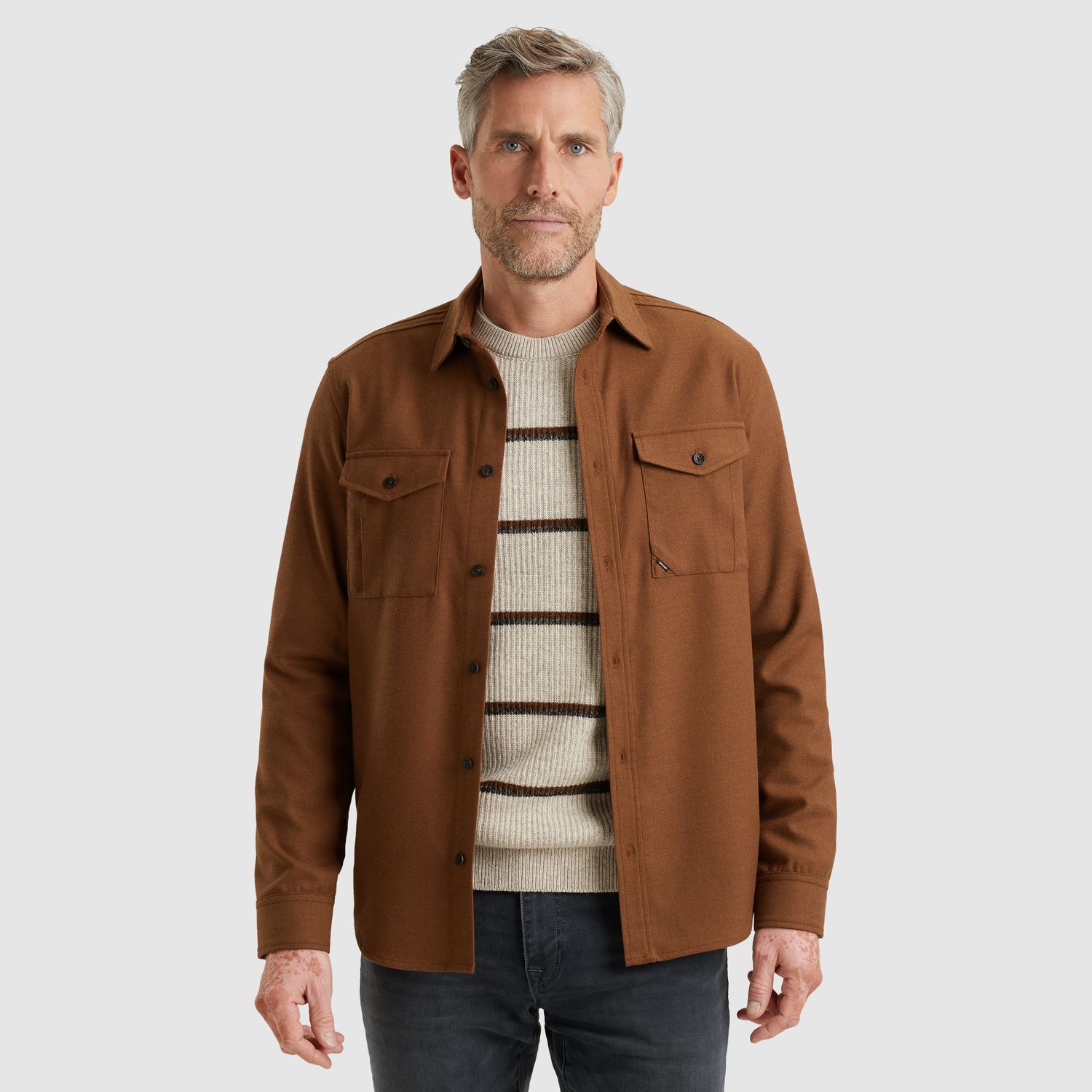 Vanguard | Overshirt met wollen look VSI2510255-8297