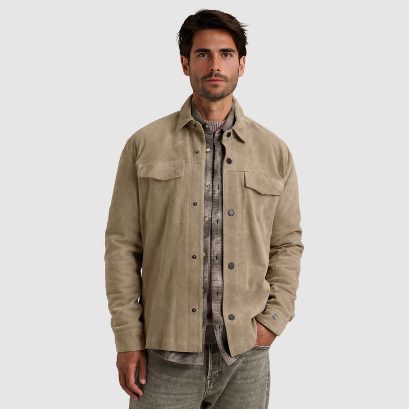 Cast Iron | Shirt jacket van suède CSI2509229-7146