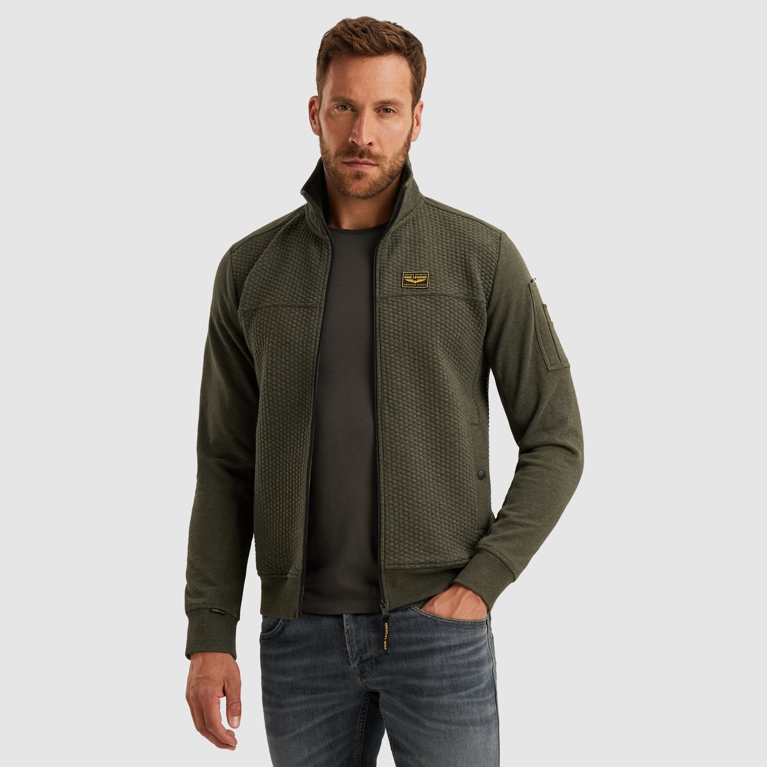 PME Legend | Sweat jacket met ritssluiting PSW2509436-8039