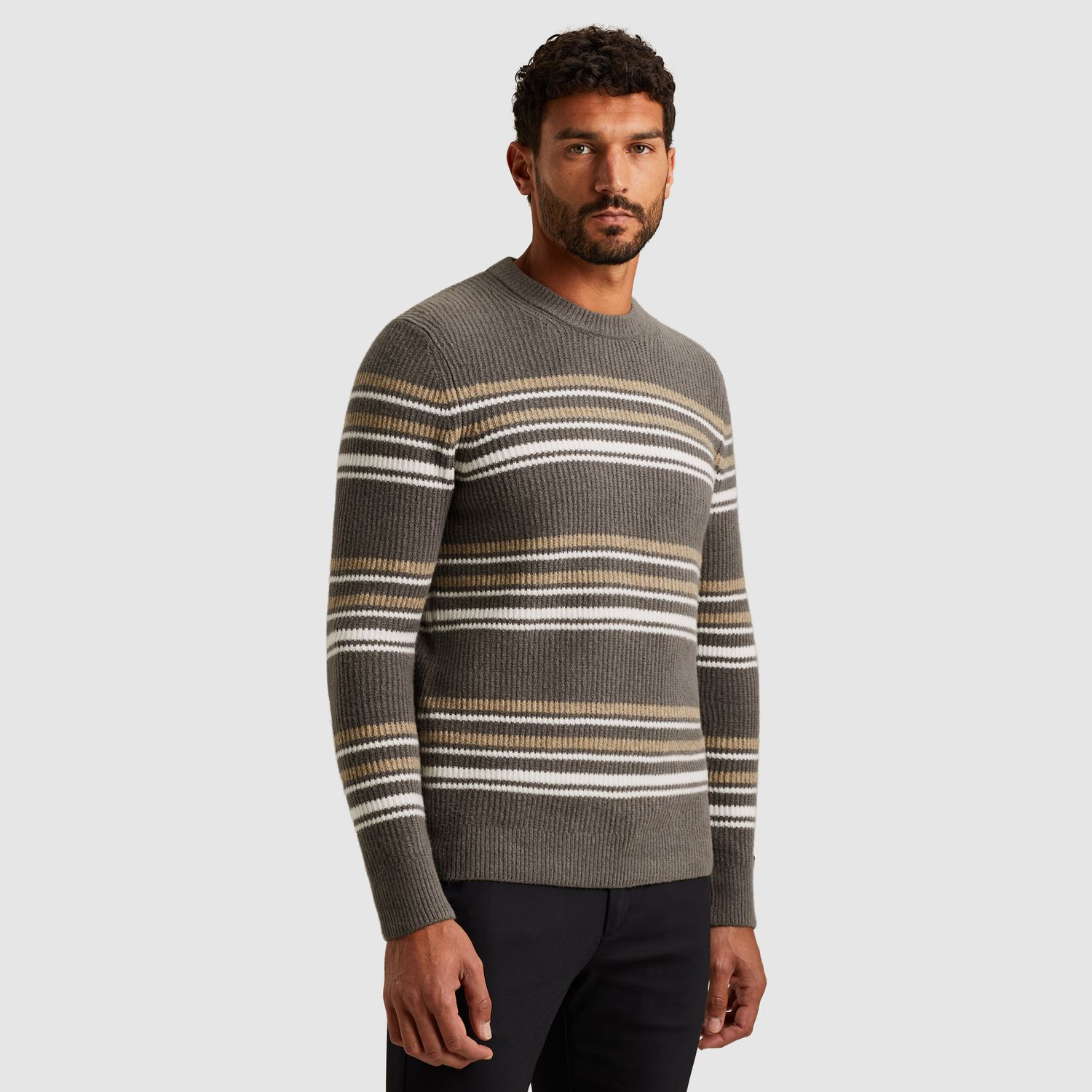 Cast Iron | Trui met streeppatroon CKW2509316-9133