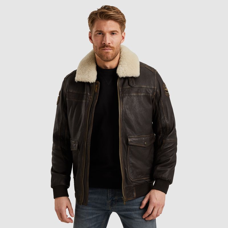 PME Legend | Snowprop leren jas PLJ2509703-9127