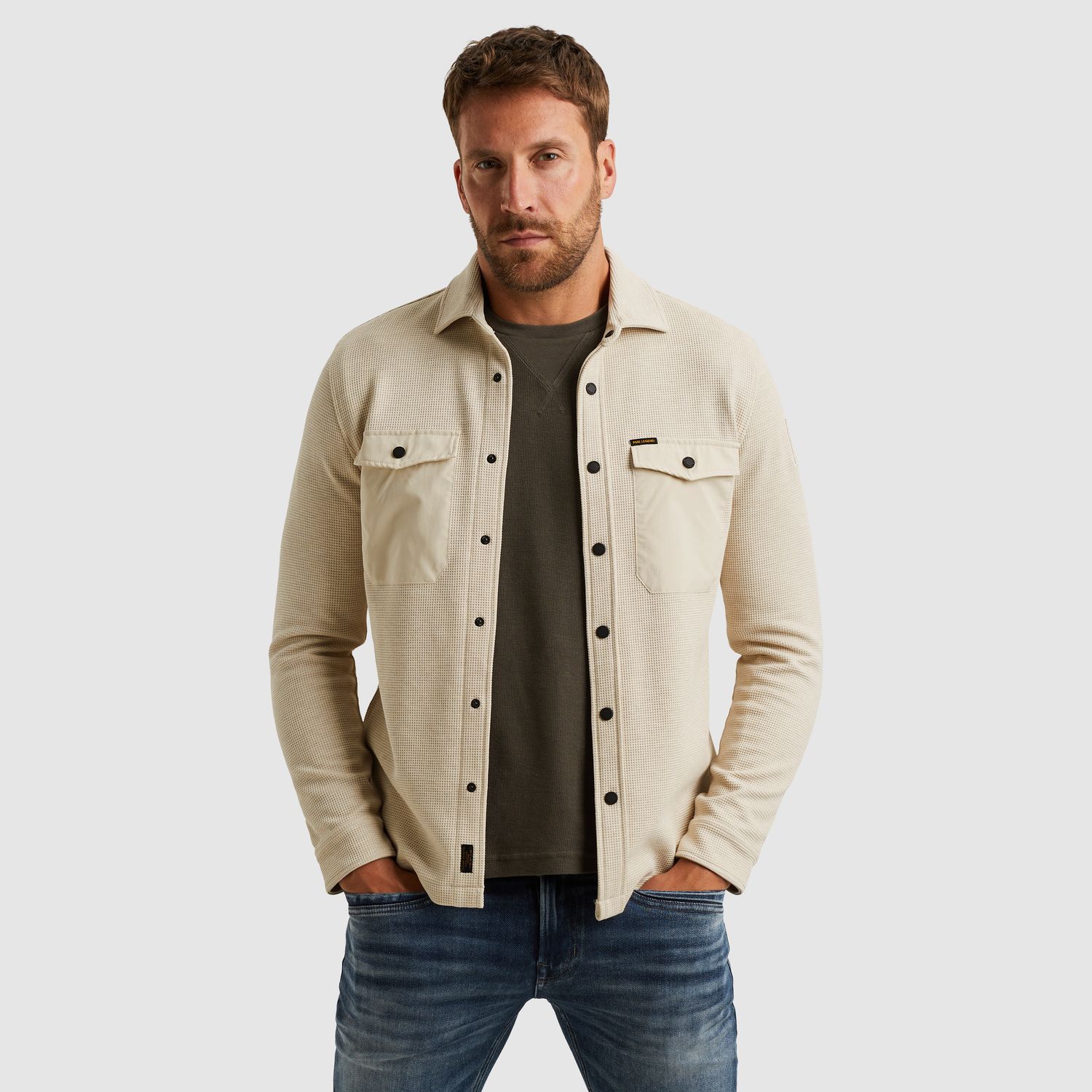 PME Legend | Shirt jacket met wafelstructuur PSI2511246-7013