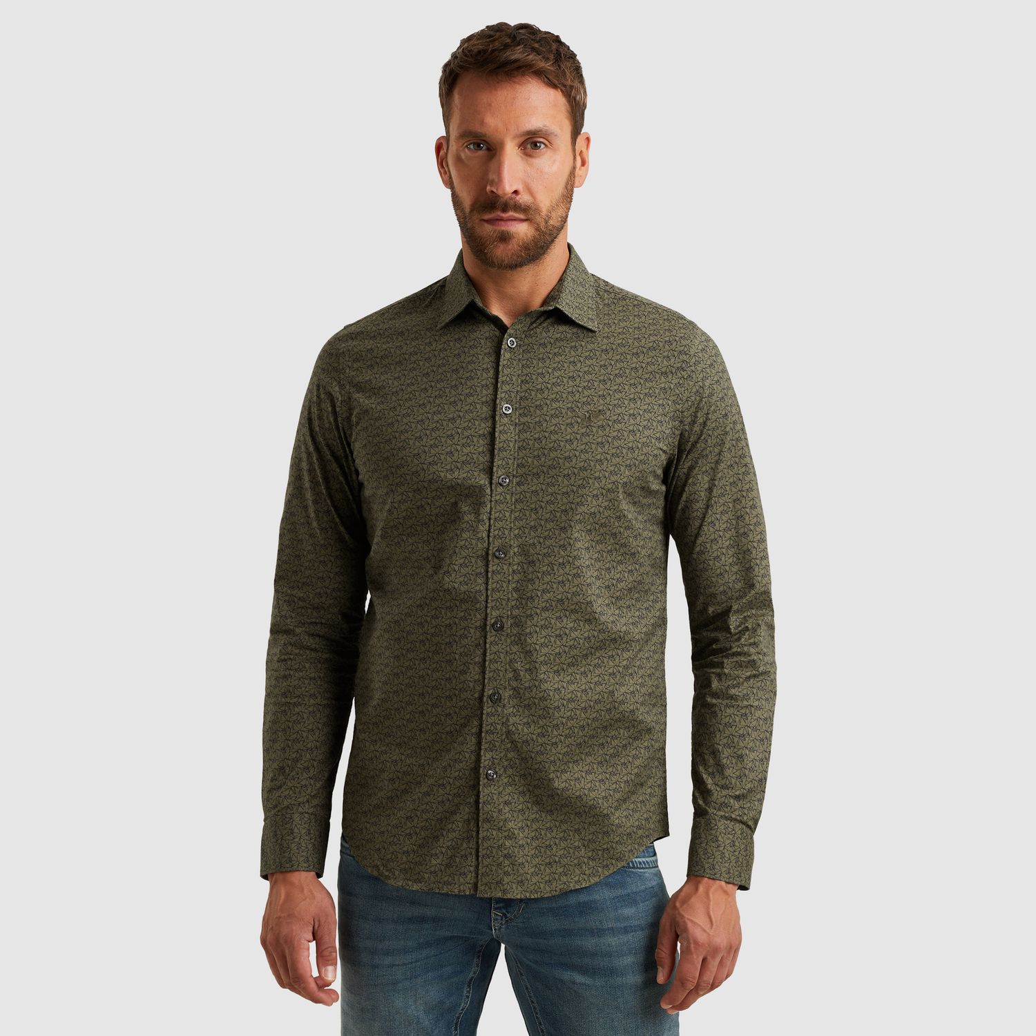 PME Legend | Overhemd met allover print PSI2511239-6213