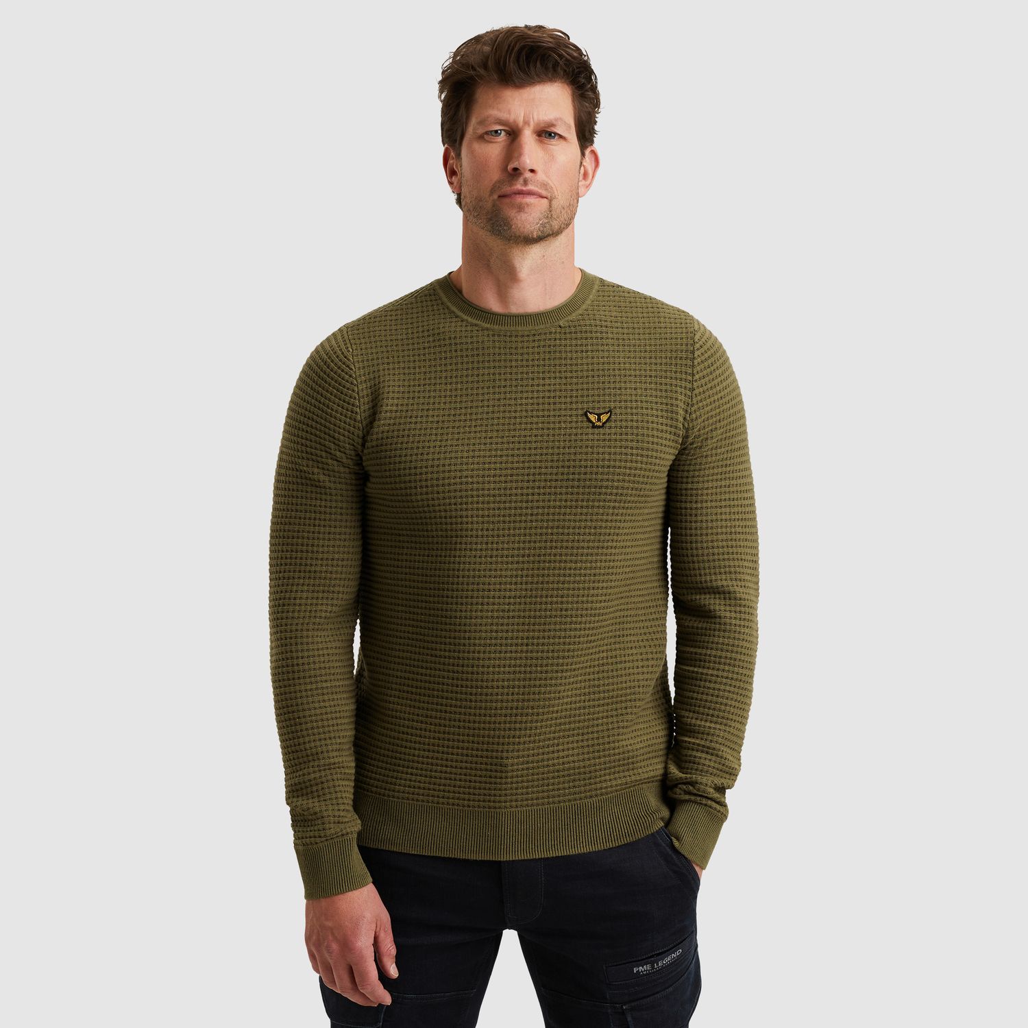 PME Legend | Trui van katoen mouliné PKW2511330-6213