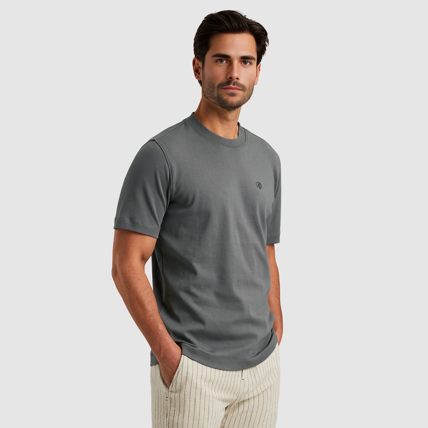 Cast Iron | Short sleeve r-neck regular fit CTSS2504584-9133