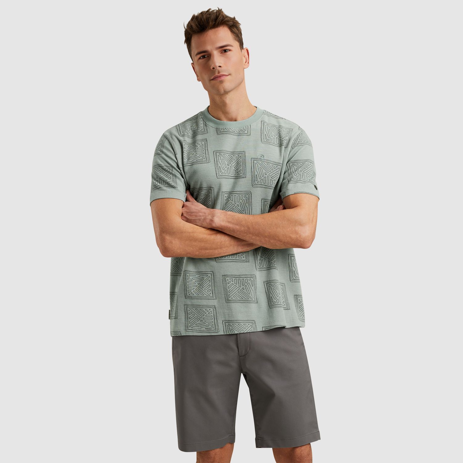 Cast Iron | Short sleeve r-neck regular fit CTSS2504588-5225