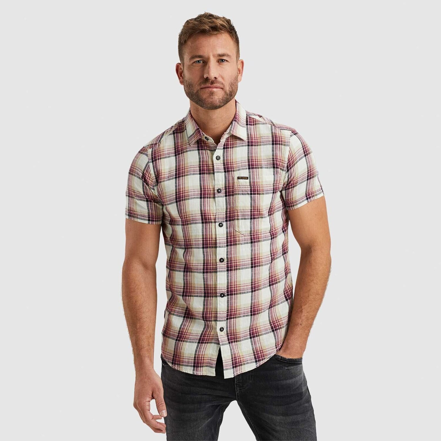 PME Legend | Overhemd met ruitpatroon PSIS2403232-4119