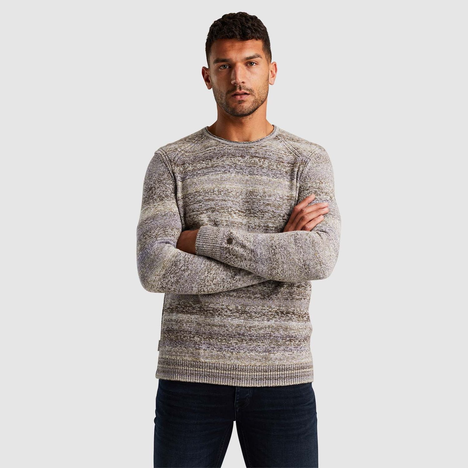 Cast Iron | Trui van een katoenblend CKW2408310-8063